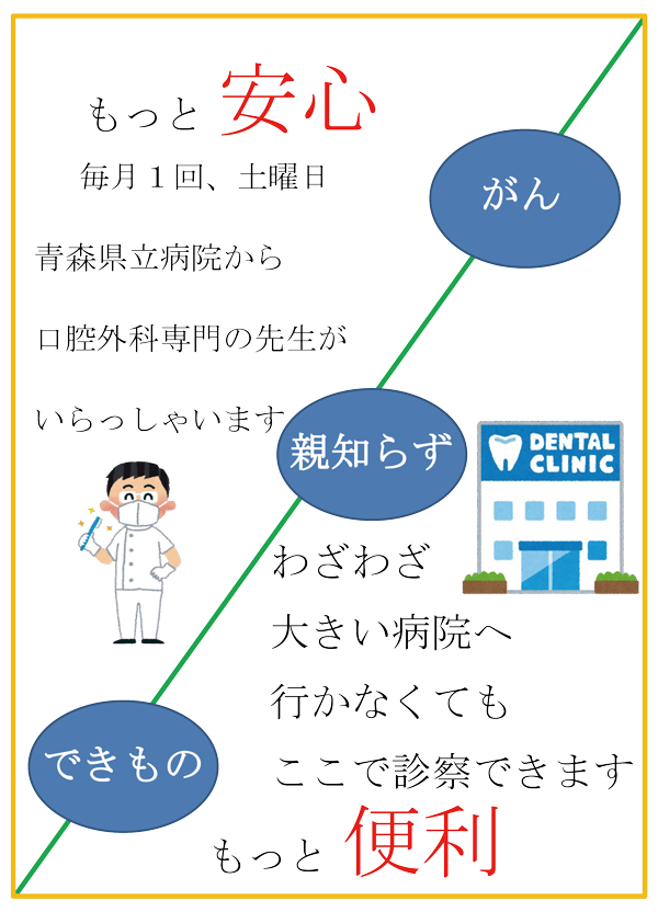 口腔外科　もっと安心・もっと便利